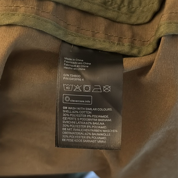 H&M Olive Green Utility Jacket - Size 6 - Picture 6 of 10